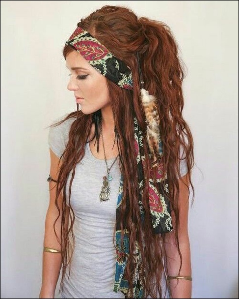 BOHO FEATHER HEADBAND Gypsy Headpiece Bohemian Hippie Headbands Indian Hair  Band $15.99 - PicClick